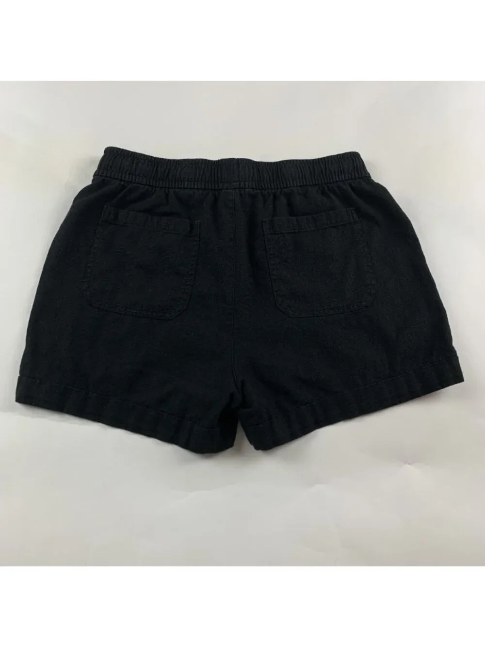 Old Navy Black Linen Blend Pull On Shorts S - Picture 5 of 5